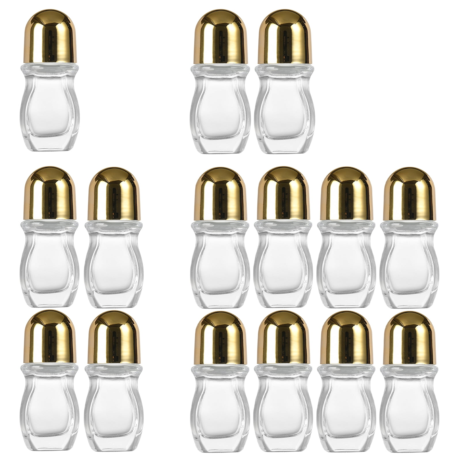 Glass Empty Roller Bottles Leak Proof Glass Bottles Oil Applications Bottles Storage Case for Travel Home Use