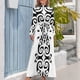 thumbnail image 3 of Diseño maorí llamativo en blanco y negro Arte maorí Vestido largo de Nueva Zelanda Vestido de verano para mujer 2024 Falda de verano Falda de verano para mujer, 3 of 4
