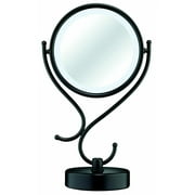 Conair Reflections Vanity Mirror 8X-Magnification LED Lighted Makeup Mirror -Matte Black Finish