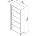 thumbnail image 4 of Bush Furniture Somerset 5 Shelf Tall Bookcase in Maple Cross Finish, 4 of 4