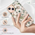 thumbnail image 2 of Allytech iPhone 13 mini Case Clear, Flower Series Flexible TPU Silicone Clear Back Cover Shockproof Drop Protection Anti-yellow Scratch Resistant Case Cover for Apple iPhone 13 mini, White Flower, 2 of 5