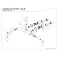 thumbnail image 3 of Kingston Brass CA1002T1 Heritage 3-3/8" Tub Wall Mount Clawfoot Tub Faucet, Polished Chrome, 3 of 4