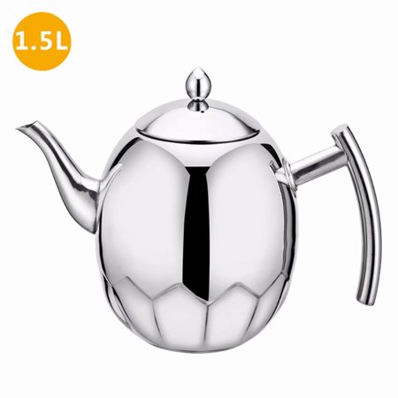 Akoyovwerve Stainless Steel Espresso Coffee Mocha Pot Tea Kettle Boiled Water Kettle Easy Clean for Home Office,