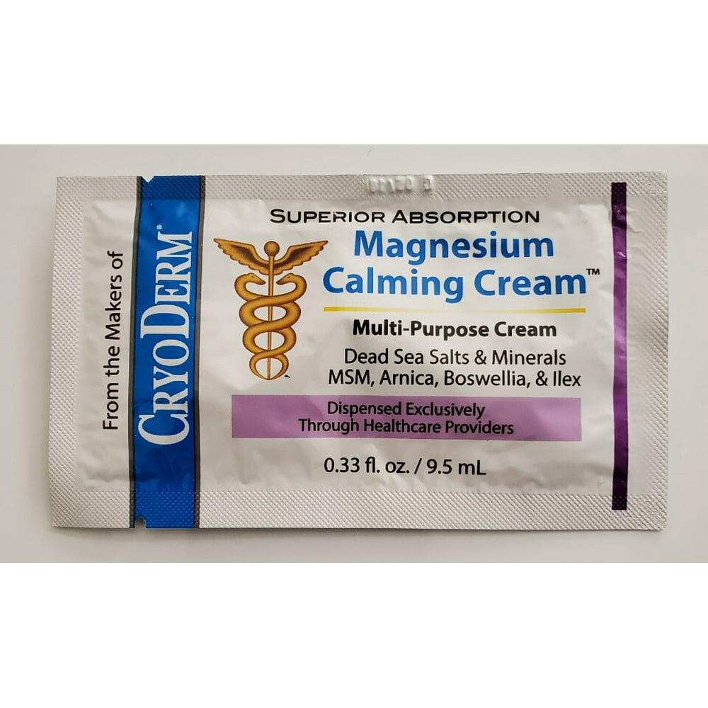 Magnesium Calming Cream Travel Packets 0.33oz (6)