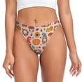 thumbnail image 1 of Balery Fall Thanksgiving Tangas de Algodón para Mujer con Estampado – Ropa Interior Sexy, Transpirable, G-string-4X-Large, 1 of 6