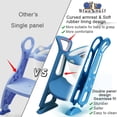 thumbnail image 2 of Potty Training Toilet Seat with Step Stool Ladder for Kids and Toddler, Sturdy Potty Ladder with Soft Padded Cushion for Boys and Girls by BlueSnail (Desert blue Leatherette Cusion), 2 of 7
