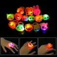 thumbnail image 1 of Anillos de juguete para fiestas con luces LED intermitentes, juguetes coloridos para niños, regalos para niños, juguetes con luces LED para fiestas (14 unidades) Brillar Electrónica, 1 of 5