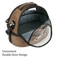 thumbnail image 4 of SUSSEXHOME Pets Small Pet Carrier for Small Dogs and Cats - Waterproof Pet Travel Bag with Clear Window - Adjustable Strap Pet Carrier for Cat Travel Bag - 15.7 x 17.3 x 11.8 Inch - Brown, 4 of 8