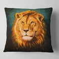 thumbnail image 2 of Designart The Lion of Judah - Animal Throw Pillow - 16x16, 2 of 5