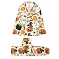 thumbnail image 7 of Leey-Word Matching Halloween Pajamas for Family Pajamas Set Long Sleeve Sleepwear Button-Down Pjs Sets Two-Pieces Loungewear with Pockets, 7 of 7