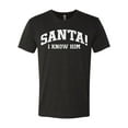 thumbnail image 2 of Wild Bobby Vintage Movie Quote Santa! I Know Him Men Premium Tri Blend T-Shirt, Vintage Black, Large, 2 of 6