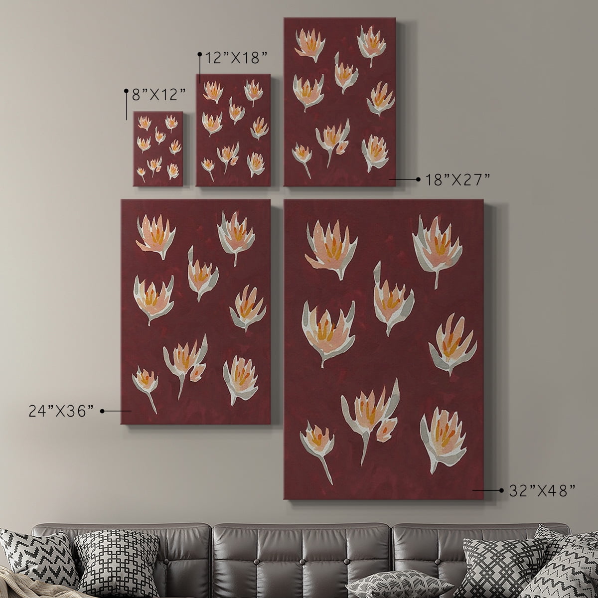 Pink Potpourri II Premium Gallery Wrapped Canvas - Ready to Hang