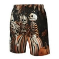 thumbnail image 4 of Logiee Whimsical Halloween Skeletons Print Mens Swim Trunks Quick Dry Board Shorts,Breathable Hawaii Beach Shorts Swimwear Bathing Suits-3X-Large, 4 of 6