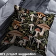 thumbnail image 2 of jejeloiu Mushroom Fabric by the Yard 5 Yards,Tropical Botanical Fabric for Sewing,Boho Print Moth Home Decor Fabric by the Yard For Girls Teens,Ultra Soft Home Decor, 2 of 6