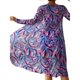 thumbnail image 2 of Traje de baño para mujer Traje de baño fruncido Traje de baño de tres piezas Conjunto de bikini Push Up Trajes de baño con estampado floral junto al mar Púrpura L, 2 of 3
