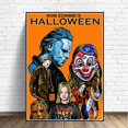 thumbnail image 1 of Póster de Michael Myers, pintura en lienzo de película de Halloween, arte de pared para dormitorio de niño, sala de estar imagen para, dormitorio, decoración del hogar, regalo, 1 of 4