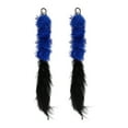 thumbnail image 1 of Repuestos de varita de plumas Unique Bargains de 2 piezas para interacción con mascotas, accesorios de recarga para varitas de gato para gatos de interior y exterior en negro y azul, 1 of 7