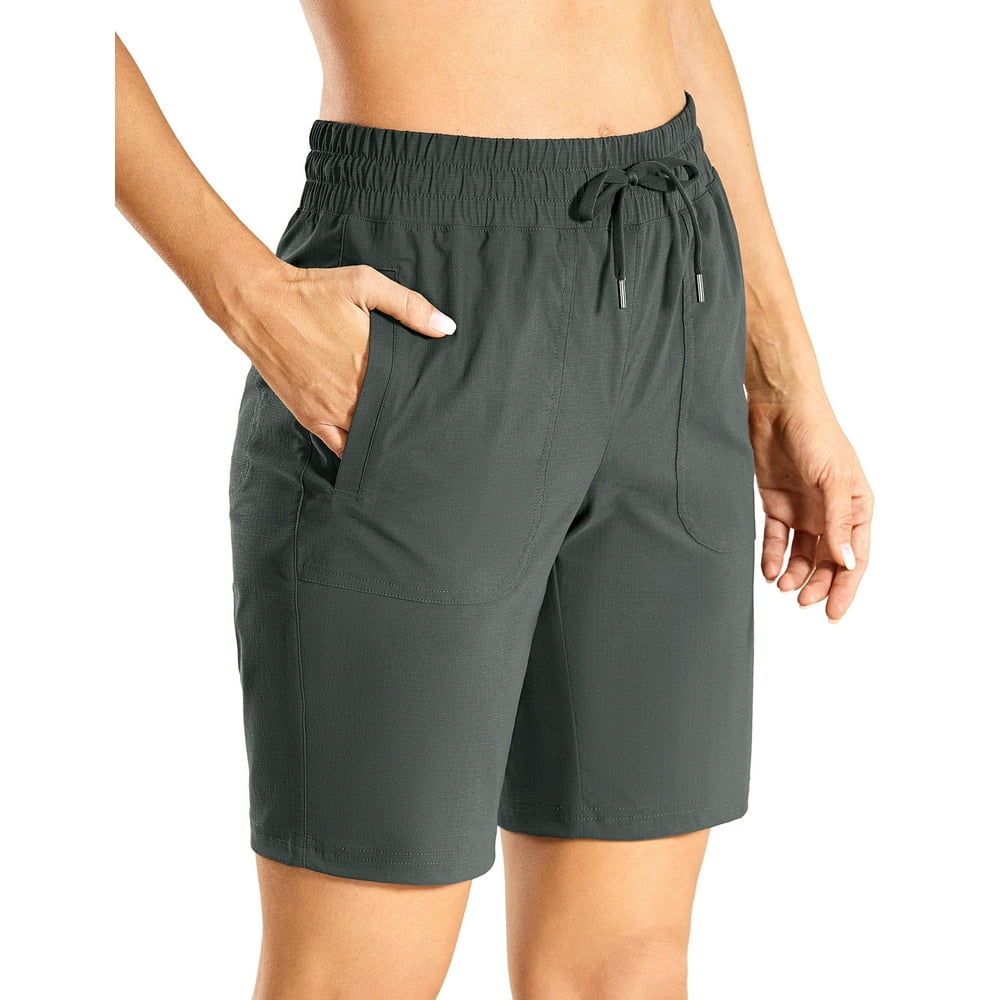CRZ YOGA - CRZ YOGA Women's Lightweight Hiking Athletic Travel Bermuda ...