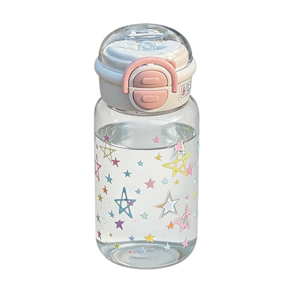 Water Bottle, Leakproof BPA & Toxic Free, Water Bottle With Straw, Water Bottles, Ensure You Drink Enough Water for Fitness Gym Outdoor - Pink