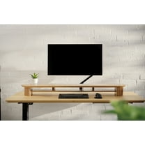 Artiforms Horizon Monitor Stand - 46 Inch Large Solid Wood Riser for Desk, Supports Up to 50 lbs | Available in Walnut, Black, Maple