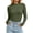 wzwcs-Green long sleeve shirts for women, variant on Hfnxid Women's Mock Neck Long Sleeve Tops Slim Fit Stretchy Basic Tee Shirts Fall Layering Undershirt Tees