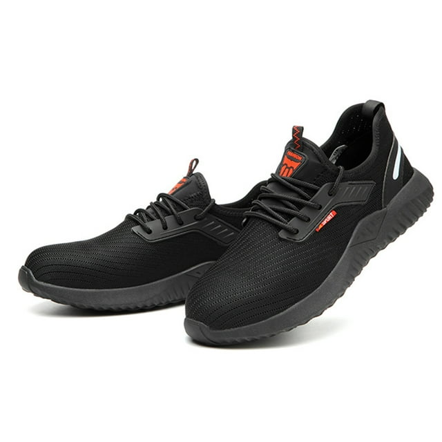 Zapatos de seguridad con punta de acero Zapatos de protección laboral para hombres, mujeres, zapatil TOMSHOO Zapatos de seguridad