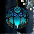 thumbnail image 4 of Decoraciones de Árbol de Navidad Decoración de Árbol 2D Decoración Colgante Redonda Decoraciones Colgantes de Navidad, 4 of 4