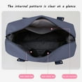 thumbnail image 4 of LACKUST Expandable Gym & Duffle Bags, Sports, Weekend Travel, Lightweight Overnight, For Men & Women,Navy, 4 of 9