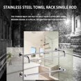 thumbnail image 2 of Stainless Steel Anti-rust Towel Rack Toilet Bathroom Storage Hanging Bar Rod, 2 of 8