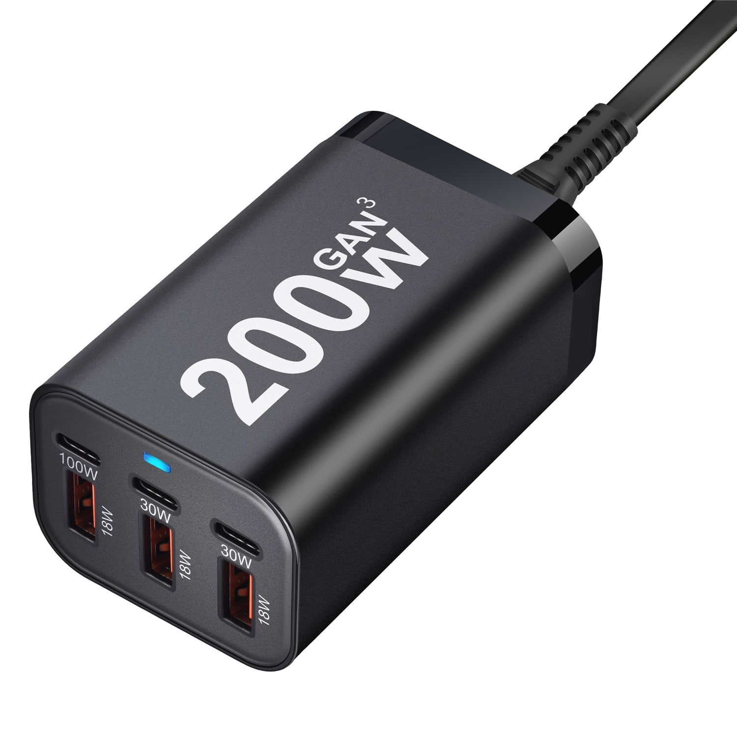 USB C Fast 200W 6-Port Charging Fast Charger Power Adapter ,Fast Charging Devices