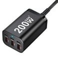 thumbnail image 3 of USB C Fast 200W 6-Port Charging Fast Charger Power Adapter, 3 of 7