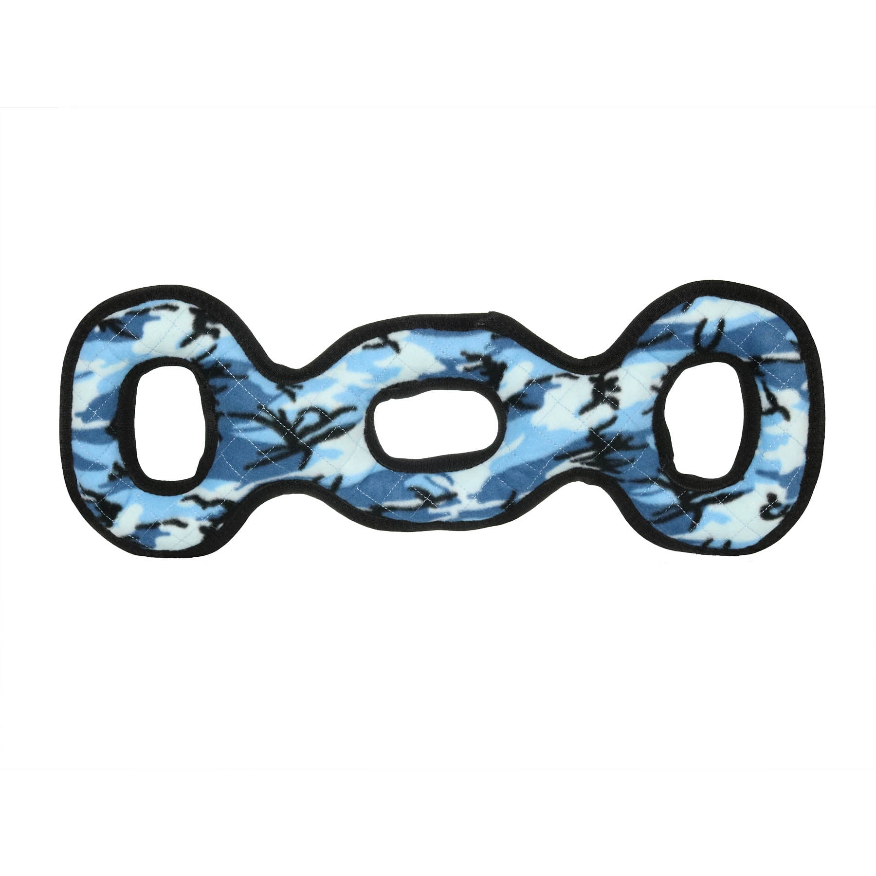 TUFFY® Ultimate 3WayTug Camo Blue, 2-Pack, Durable Plush Squeaky Dog Toys
