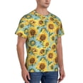 thumbnail image 2 of Bixox Men's Farmhouse Sunflower Printed Short Sleeve Skinny Athletic T-Shirt, 2 of 6