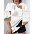 thumbnail image 4 of 【New Arrival】Women Casual Graphic T-Shirt, New York Los Angeles USA 1996 Vintage Letter Print Loose Crew Neck Retro City Short Sleeve Tee, 4 of 10