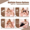 thumbnail image 5 of 41.7" Giant Bean Bag Chair with Ottoman,Comfy Lazy Sofa with 2 Side Pocket,Corduroy Boneless Couch Chair in a Box,Stuffed Lounge Floor Sofa for Dorm,Bedroom,Living Room,Pink, 5 of 8
