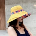 thumbnail image 3 of Women's Packable Foldable Bucket Hat UV Sun Protection Wide Brim Summer Beach Cap, 3 of 5