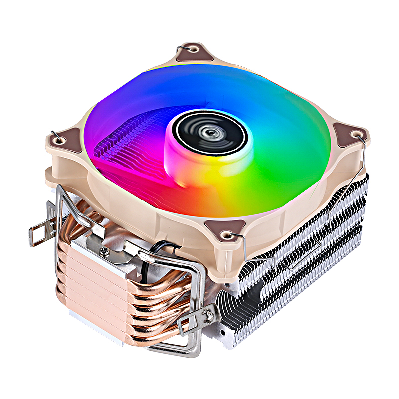 Computer CPU Processor Cooling 120mm Fan 6 Heat Pipe Cooler Suitable For Installing LGA775 115x1200 1700 1356 1366 AMD i3 i5 i7
