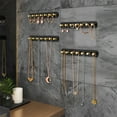 thumbnail image 2 of NiHome 4-Pack Wall Mount Acrylic Jewelry Storage for Necklaces, Bracelets, Earrings, Accessories, Easy Installation for Vanity, Bathroom, Kitchen (Black), 2 of 7