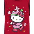thumbnail image 2 of Hello Kitty Holiday Girls Graphic Crewneck Short Sleeve T-Shirt, Sizes 4-16, 2 of 4