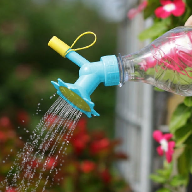 Boquilla aspersora 2 en 1 para botellas | Herramienta de riego para plantas, ideal para germinar semillas en interiores y cuidar el jardín | Se adapta a botellas y latas de agua estándar
