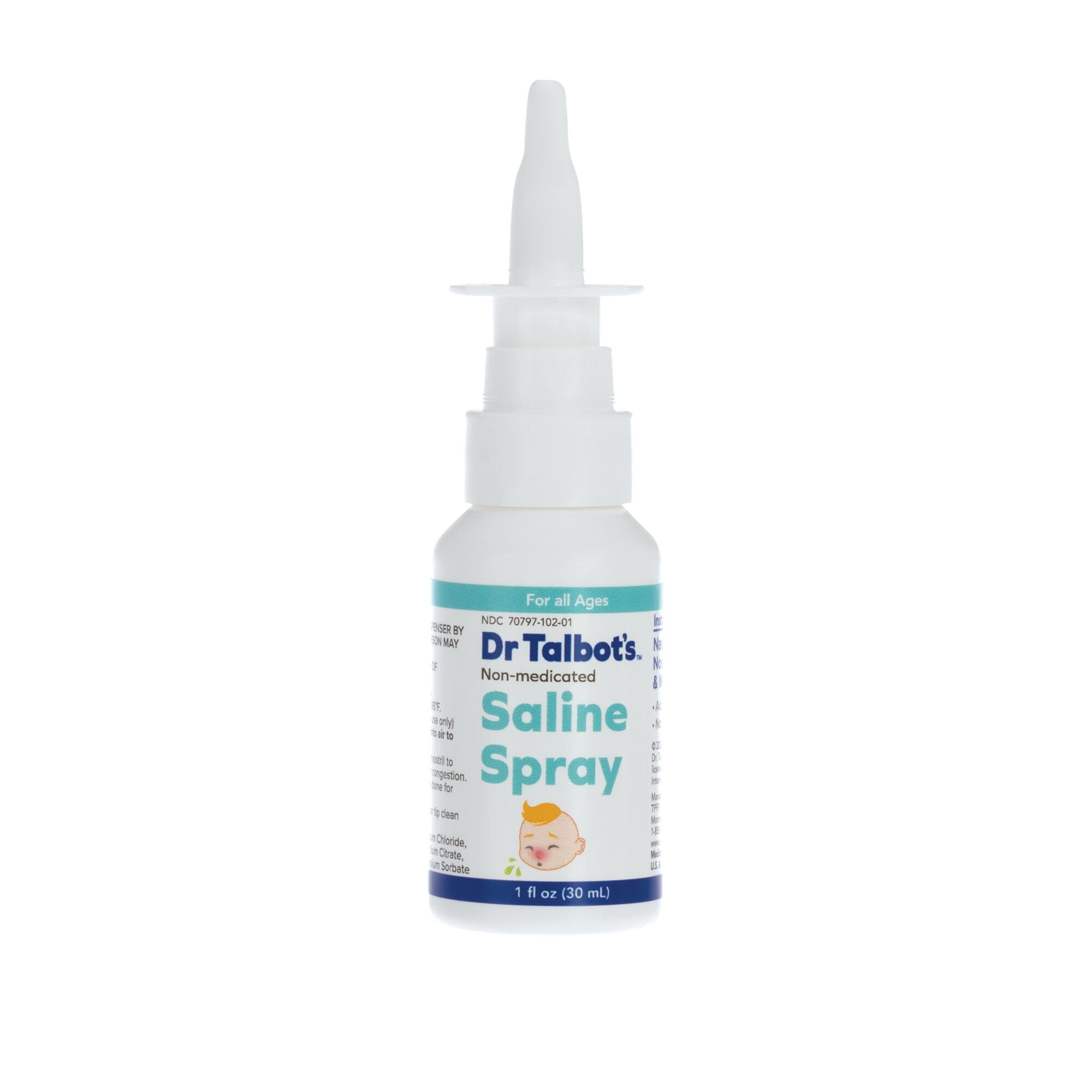 Dr. Talbot's Non-Medicated Saline Spray Mist 1fl oz