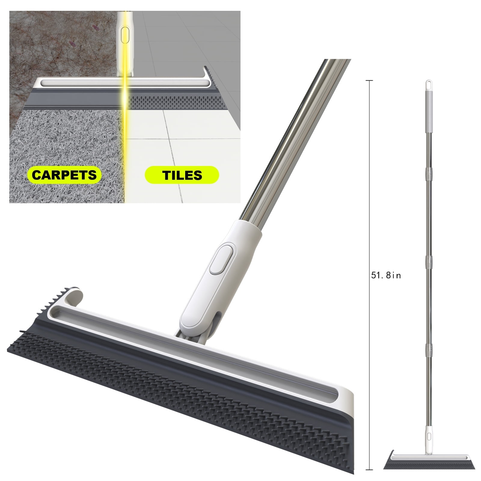 Toallero doble de 40 cm con adhesivo fuerte, acero inoxidable 304