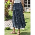 thumbnail image 3 of DARING DIVA Women's Boho Elastic Flowy A Line Skirts Trendy X-Small Dark Blue, 3 of 6