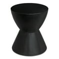 thumbnail image 2 of Moe's Home Collection Hourglass Stone Outdoor Stool Black Color, 2 of 4