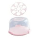 thumbnail image 3 of Porta tartas con tapa y asa, contenedor para cupcakes, caja portátil para tartas 8 pulgadas con rejilla, 3 of 7