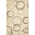 thumbnail image 1 of Unique Loom Autumn Circles Area Rug 5' x 8' Rectangular Beige/Brown, 1 of 5