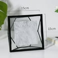 thumbnail image 4 of Elegant Metal Floating Glass Frame With Easel For Art & Photos Display, 4 of 9