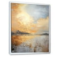thumbnail image 2 of Designart "Paradise Of Beige And Golden Beach Sunset I" Coastal Sunset Floater Framed Canvas Prints, 2 of 5