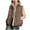 A49 Coffee Winter Coats, variant on Xdegoge Puffer Vest for Women Lightweight Sleeveless Quilted Jackets Waistcoat Zip Up Stand Collar Winter Coat with Pockets