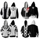 thumbnail image 2 of Sudadera con capucha de Anime Bleach para hombre y mujer, sudadera con cremallera, sudadera con capucha de Kuchiki Byakuya Squad 6 Captain, disfraces de cosplay, ropa de calle Harajuku, 2 of 5